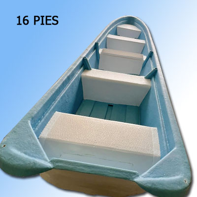 Lancha 16 pies  3 bancas