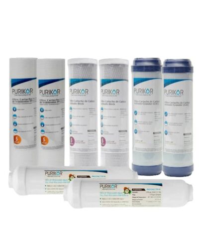 Kit de mantenimiento de 12 meses  equipos de purificación Purikor de 5 etapas